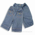 Babywear, Made of Cotton Denim, with Front and Back Pocket